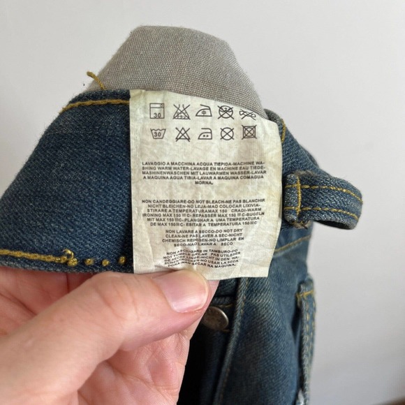 Chili Pepper Men's Jeans Size 34 Embellished Distressed Straight Leg Hip Hop Y2K - Picture 8 of 8